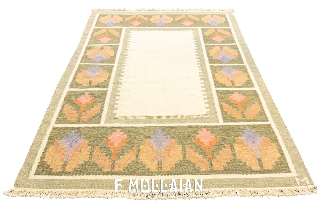 Scandinavian Rug Flat Weave n°:622053